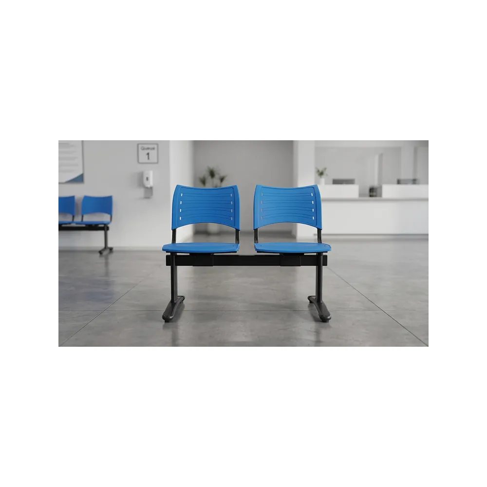 Banqueta ISO Smart split 2 PP Negro Azul - Imagen 2