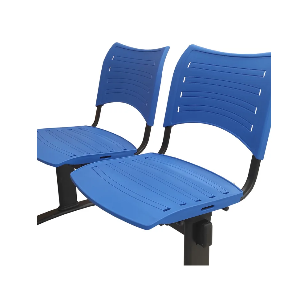 Banqueta ISO Smart split 2 PP Negro Azul - Imagen 4