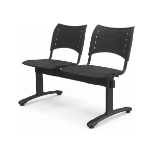Banqueta ISO Smart split 2 PP Negro / Negro