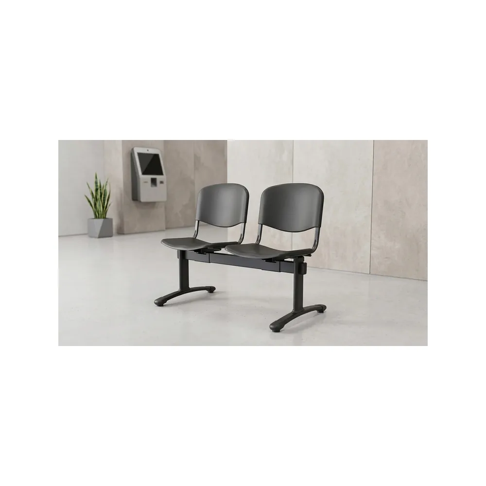 Banqueta ISO Split 2 PP Negro - Imagen 2
