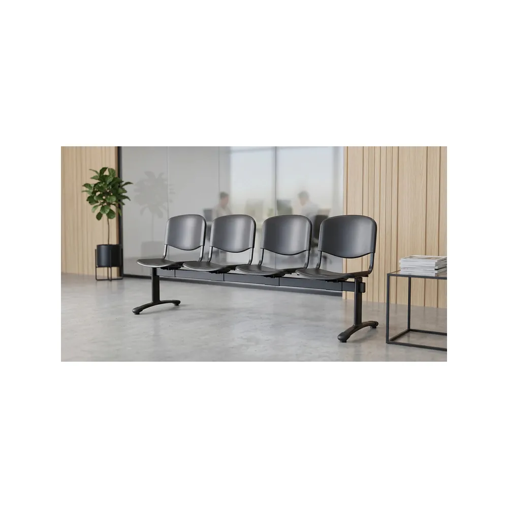 Banqueta ISO Split 4 PP Negro Negro - Imagen 2