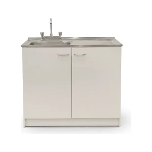 Kit Lavaplatos 100cm Blanco lado derecho