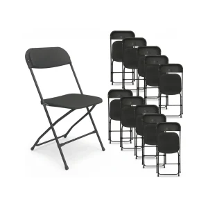 Silla Plegable Event PP Negro Pack 10 Unidades