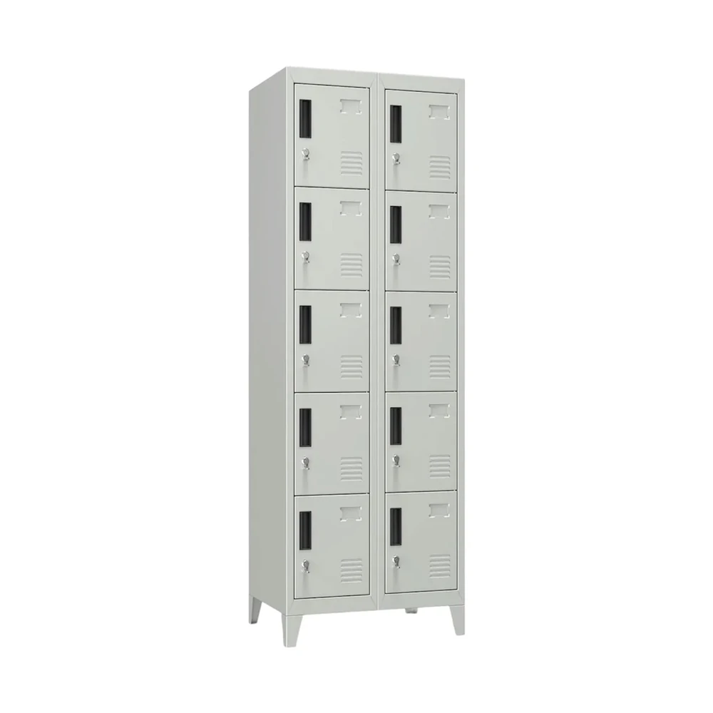 Locker Metálico 2 Cuerpos 10 Puertas