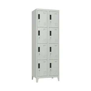 Locker Metálico 2 Cuerpos 8 Puertas