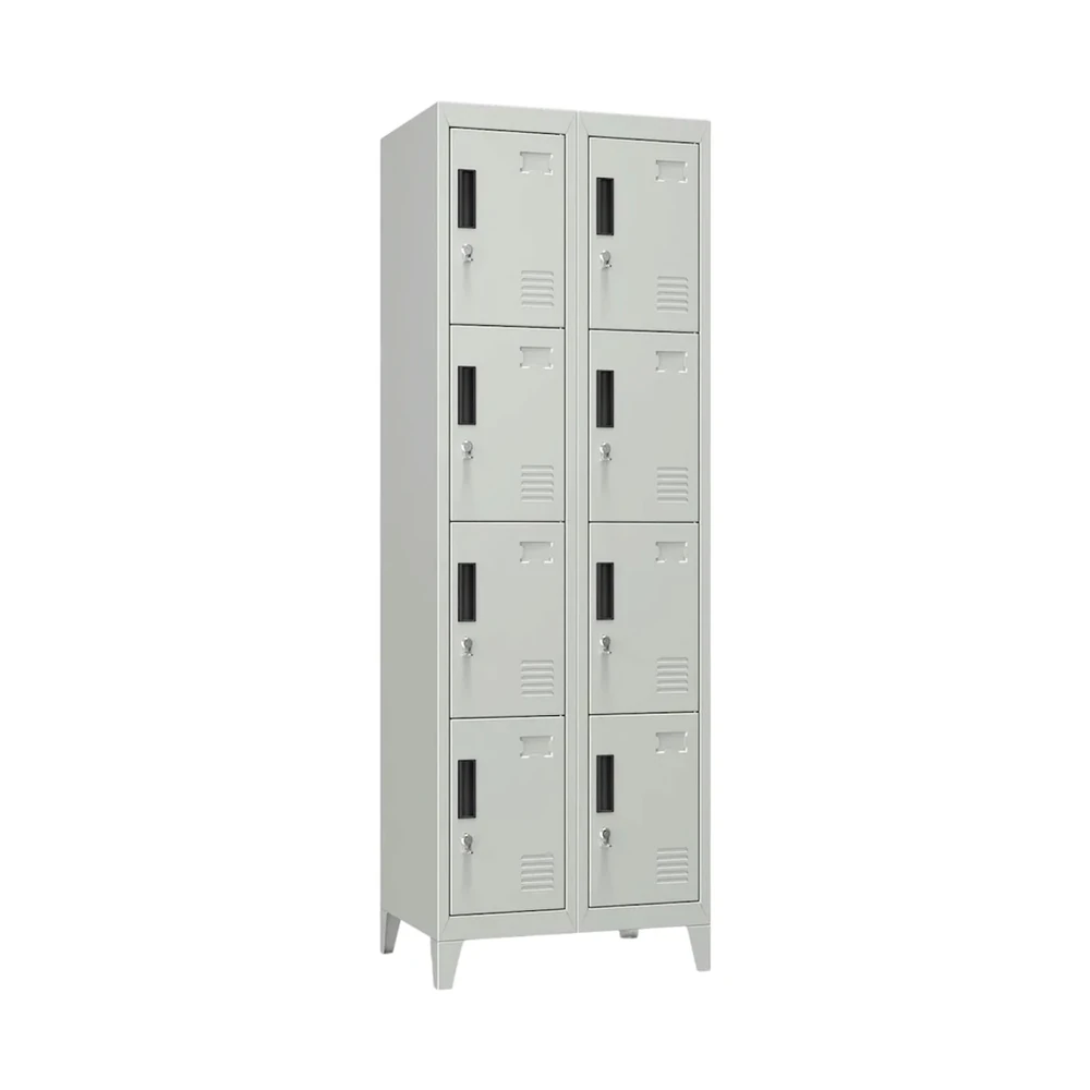 Locker Metálico 2 Cuerpos 8 Puertas