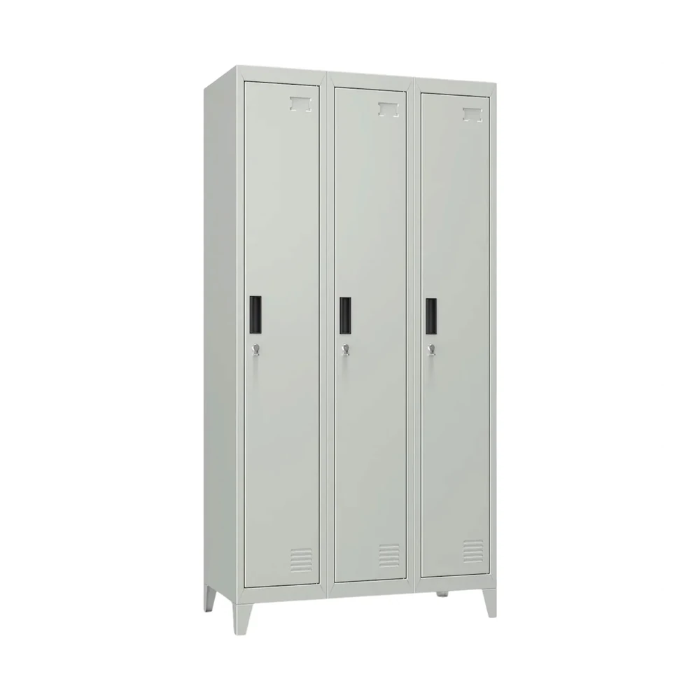 Locker Metálico 3 Cuerpos 3 Puertas