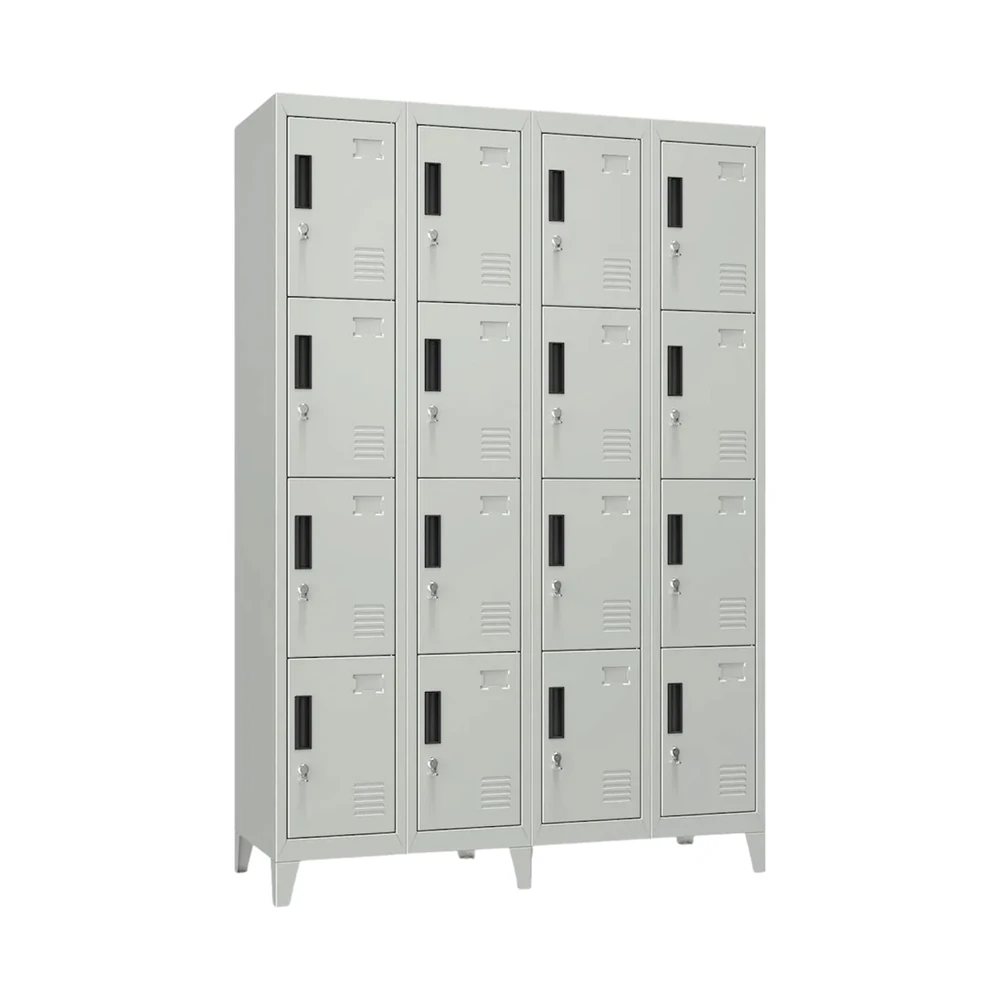 Locker Metálico 4 Cuerpos 16 Puertas