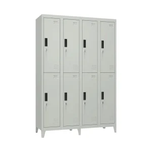 Locker Metálico 4 Cuerpos 8 Puertas