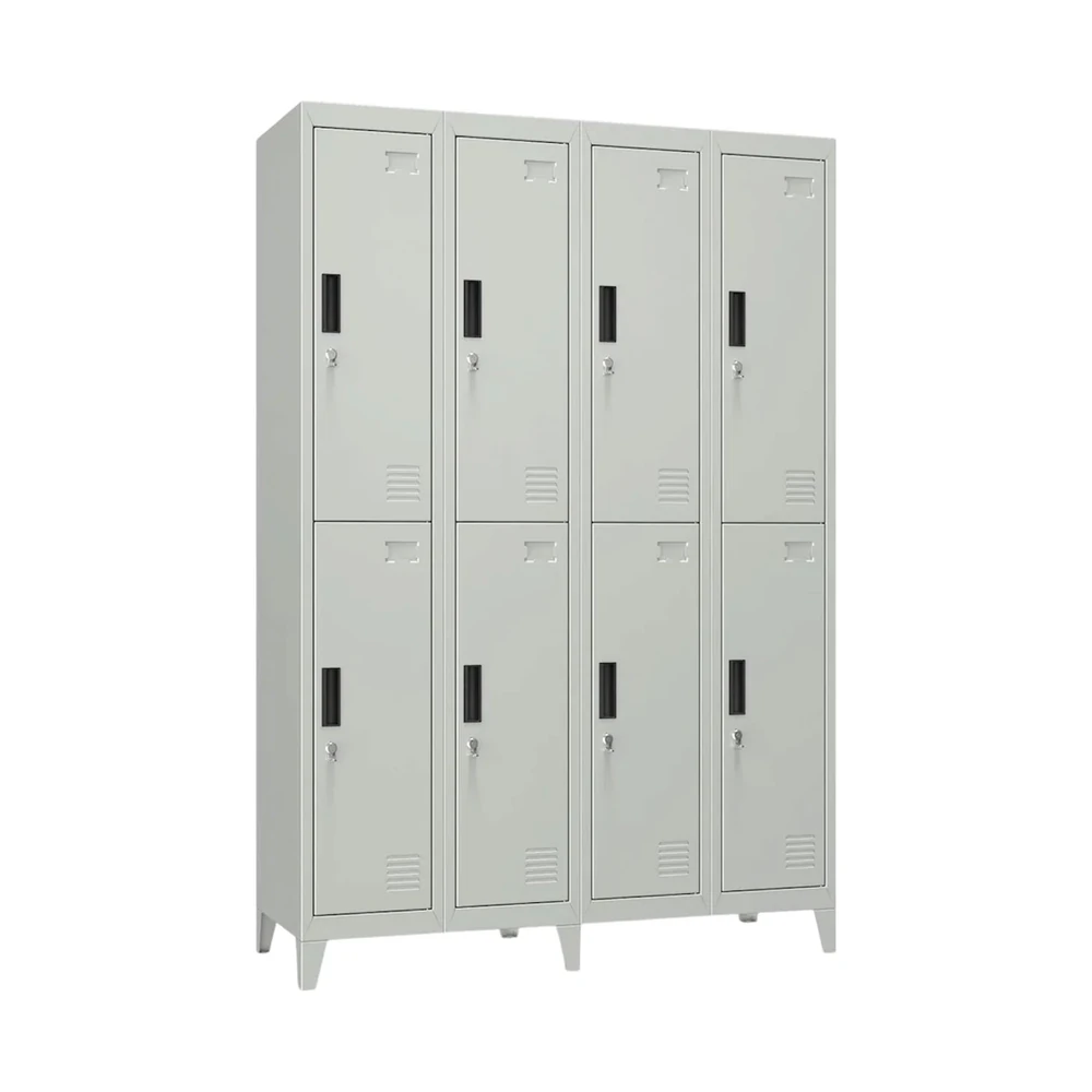 Locker Metálico 4 Cuerpos 8 Puertas