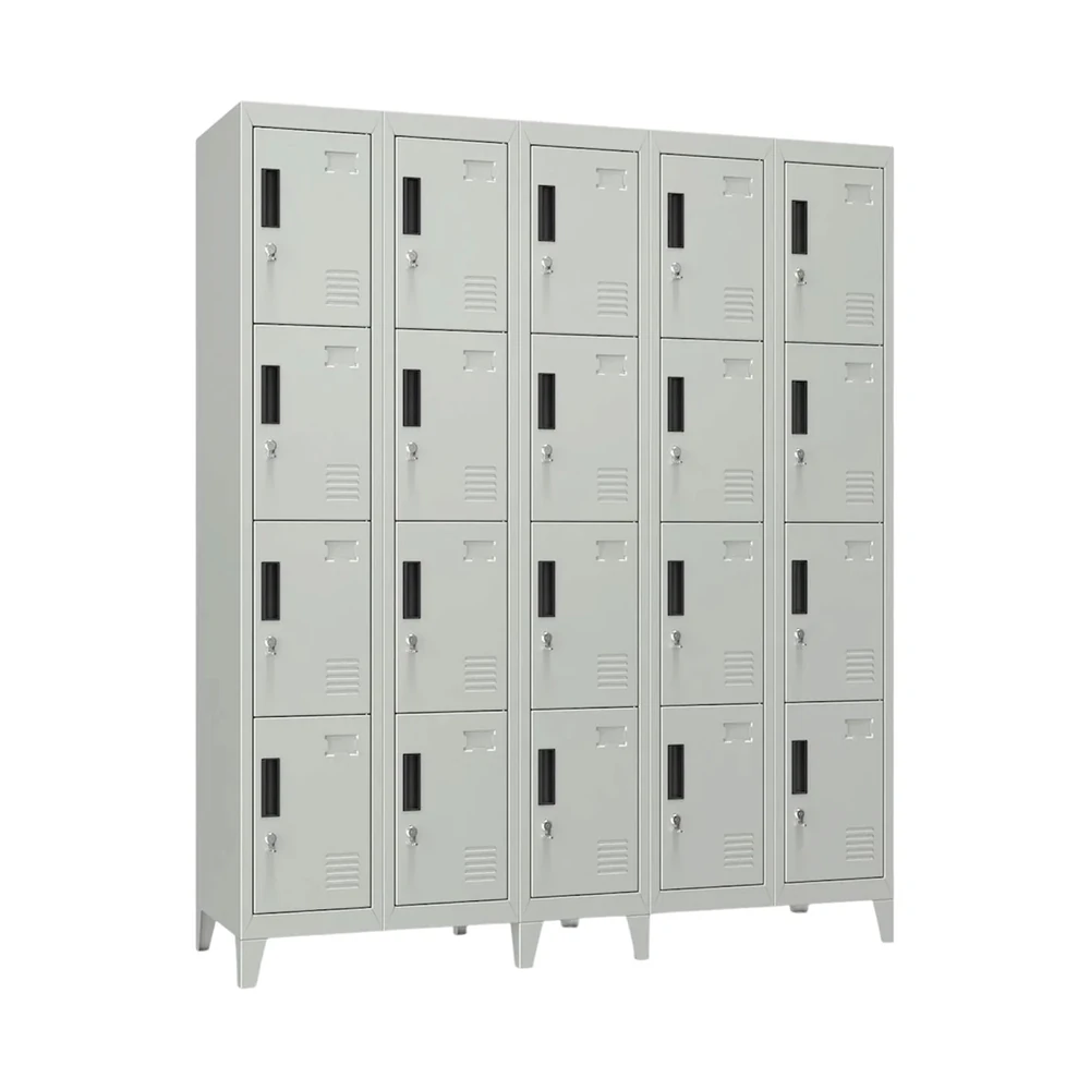 Locker Metálico 5 Cuerpos 20 Puertas