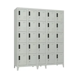 Locker Metálico 5 Cuerpos 25 Puertas