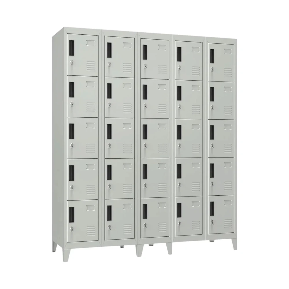 Locker Metálico 5 Cuerpos 25 Puertas